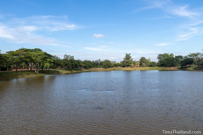 temple at back of baray