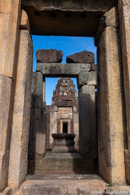 view of prang through gopura doors