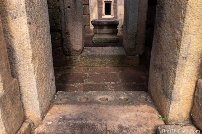 view through gopura doors