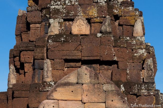 pediment and antefixes including Vishnu