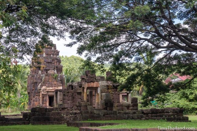 view of khmer temple from the front