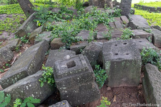 pile of sandstone blocks