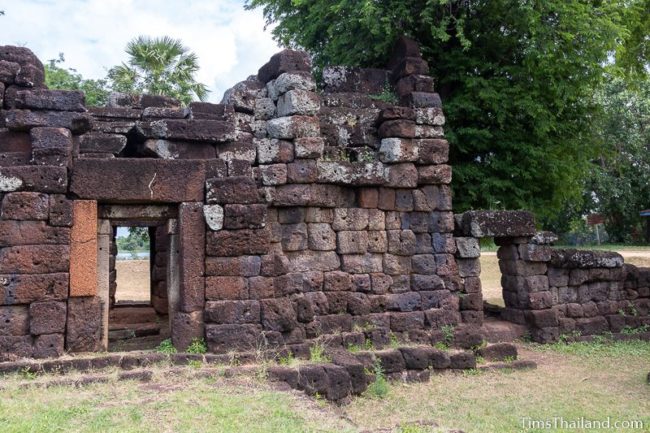 inner side of gopura with side door next to it