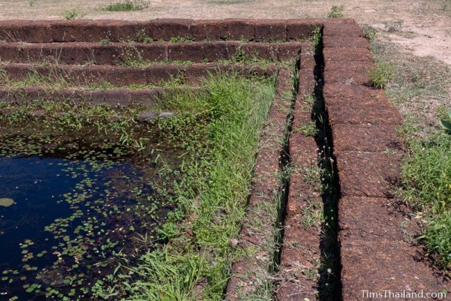 steps lining the sacred pond