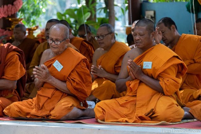 two monks praying