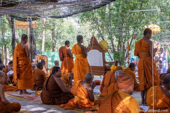 monks standing