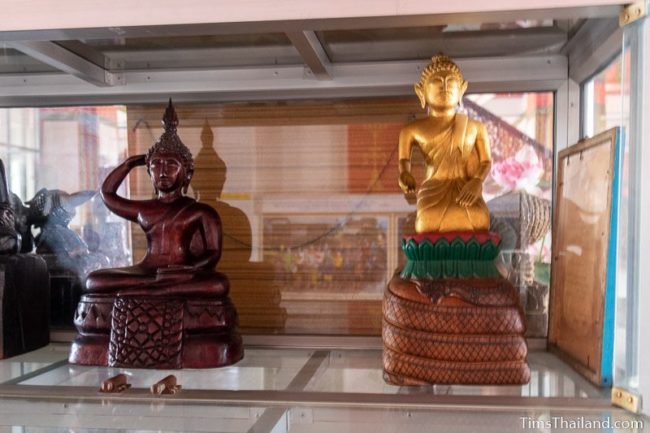 two monk statues