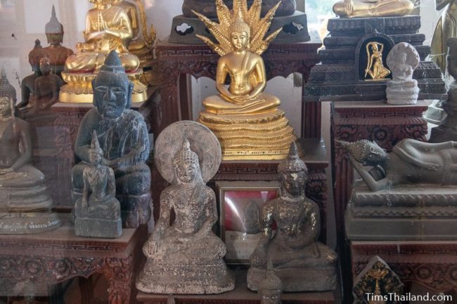 lots of monk statues