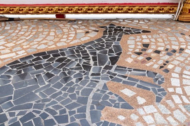 floor mosaic of kangaroo