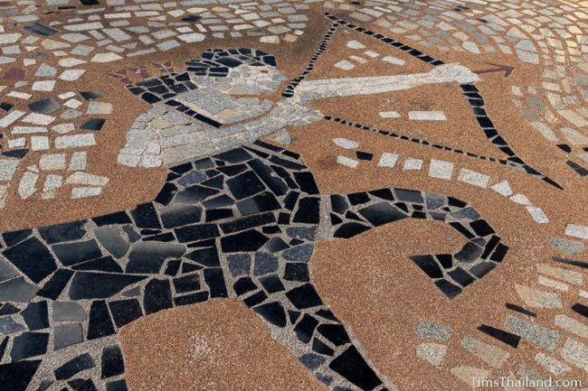 floor mosaic of Sagittarius