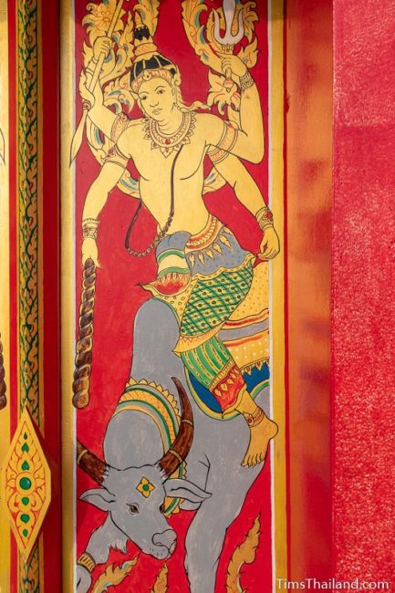 painting of the god Angaraka riding a bull