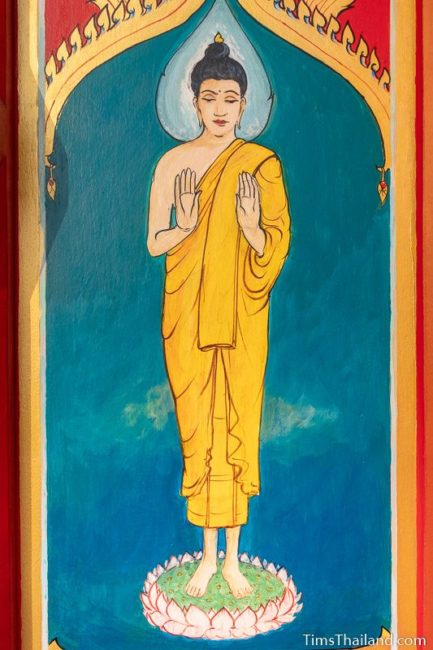 painting of the Monday Buddha