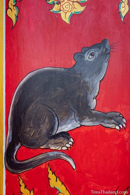 painting of a rat