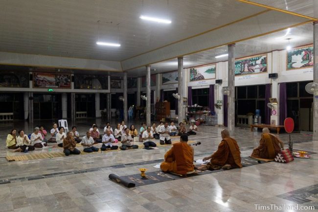 monks giving a sermon