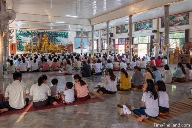 people listening to sermon