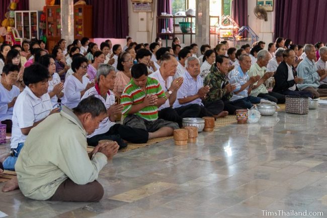 people listening to sermon