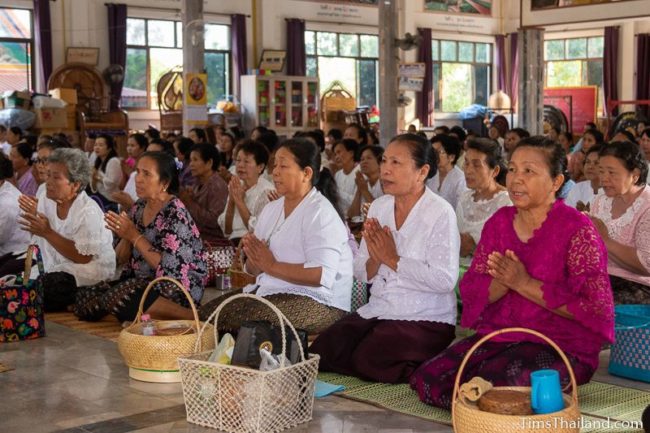 people listening to sermon