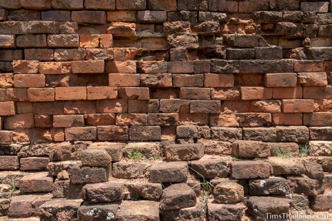 closeup of brick wall