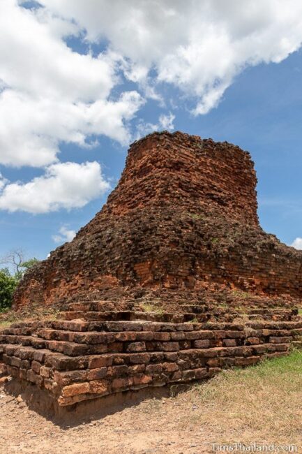 ruined brick stupa