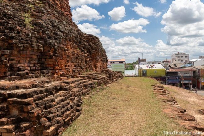 ruined brick stupa