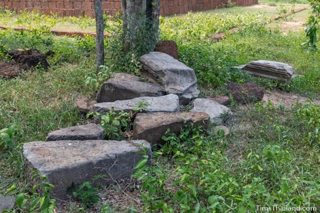 pile of sandstone blocks