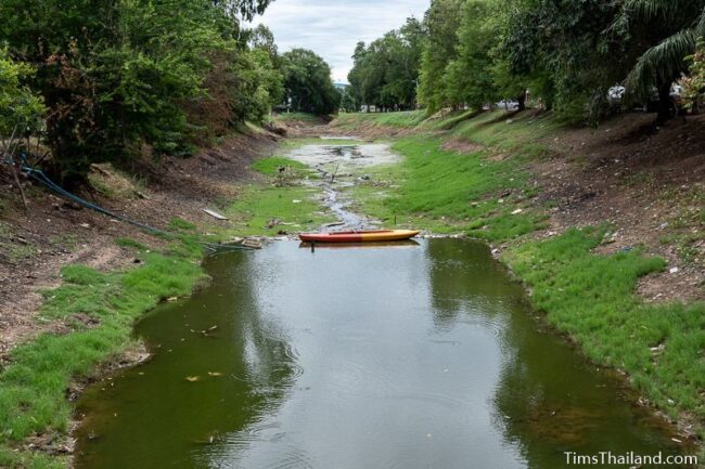 northern moat with low water