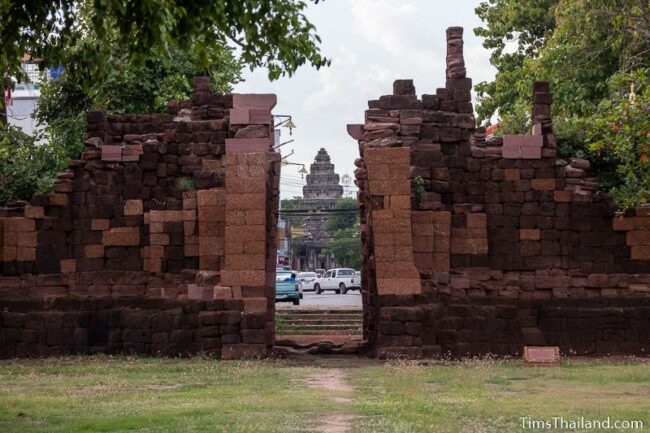 view of Prasat Phimai from southern gate