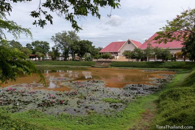 Phimai National Museum building alongside baray