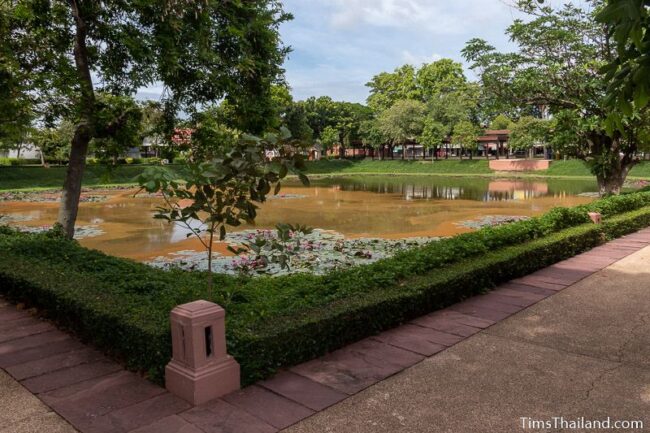 walkway alongside baray