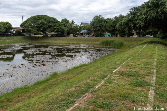 walkway alongside baray