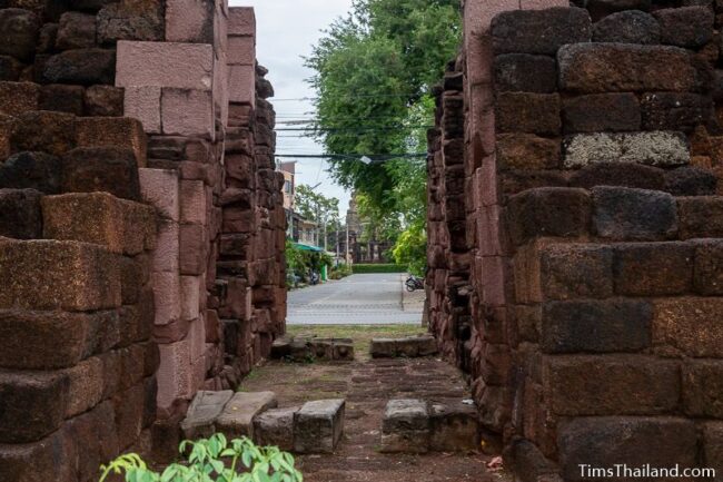 view of Prasat Phimai seen through western gate