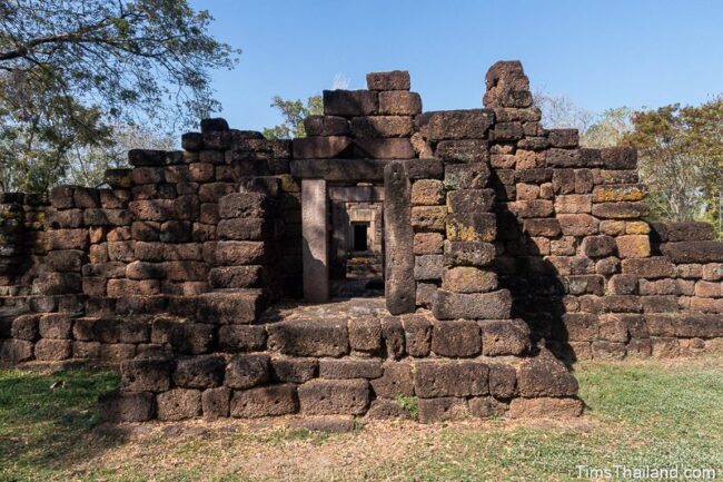 closeup front view of gopura