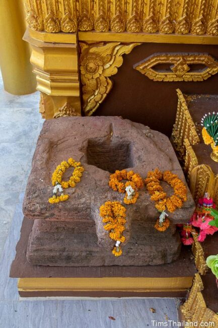 pedestal in a shrine