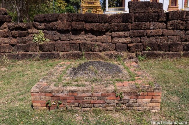 base of small stupa