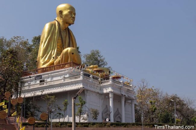 large statue of monk