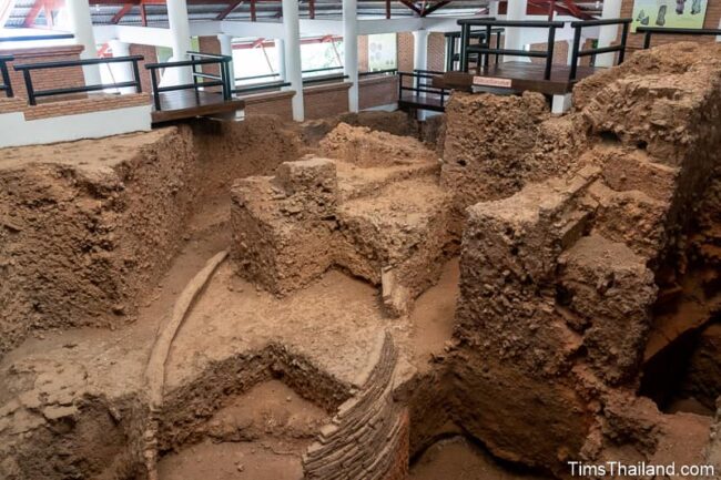 ancient kiln inside a museum