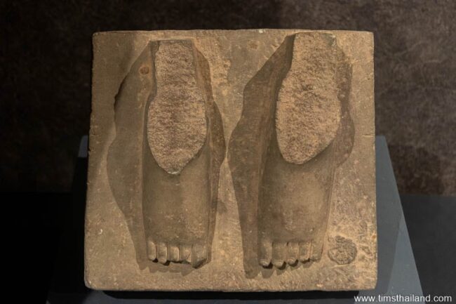 feet of a statue