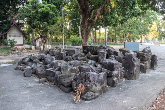 pile of sandstone blocks