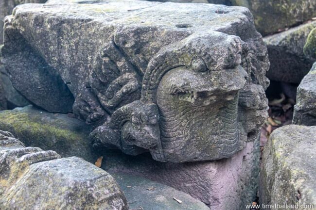 carving of a naga