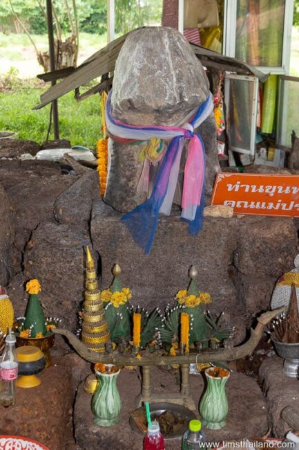 close view of shrine