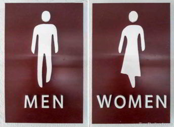Creative Thai bathroom sign