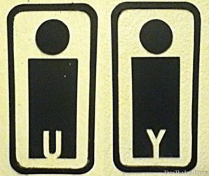 Creative Thai bathroom sign