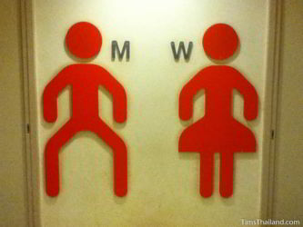 Creative Thai bathroom sign