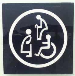 Creative Thai bathroom sign