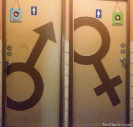 Creative Thai bathroom sign