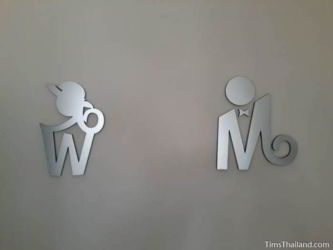 Creative Thai bathroom sign