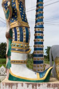 leg and foot of a yak statue