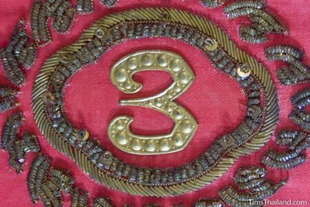 closeup of monk fan
