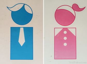 creative Thai bathroom sign
