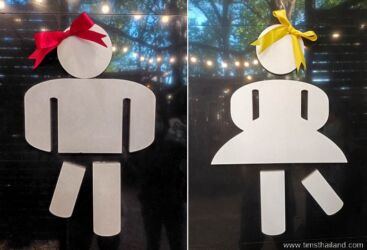 creative Thai bathroom sign